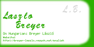 laszlo breyer business card