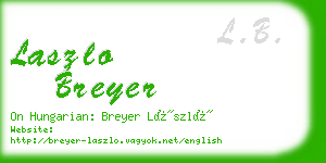 laszlo breyer business card